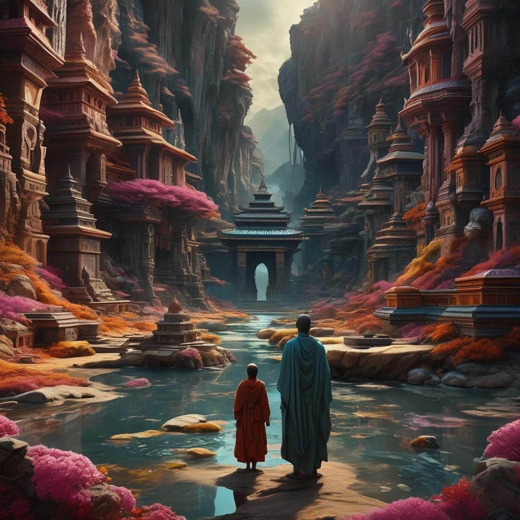 Surreal Dreamscape: Subhuti and the Tathagata