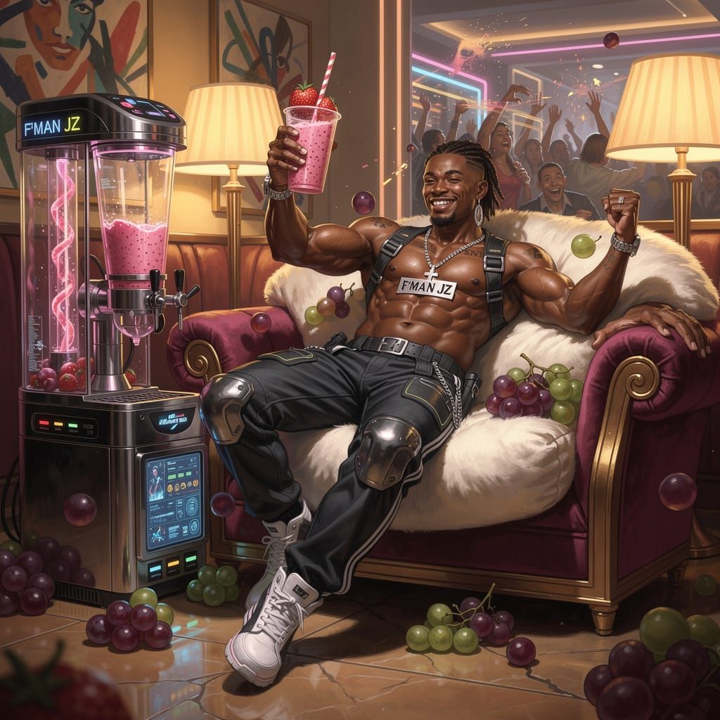 Strawberry Gangster Rap Smoothie

This is Frederick J. Zander. People tend to call him Freddie but his inner circle refers to him as the F’M...