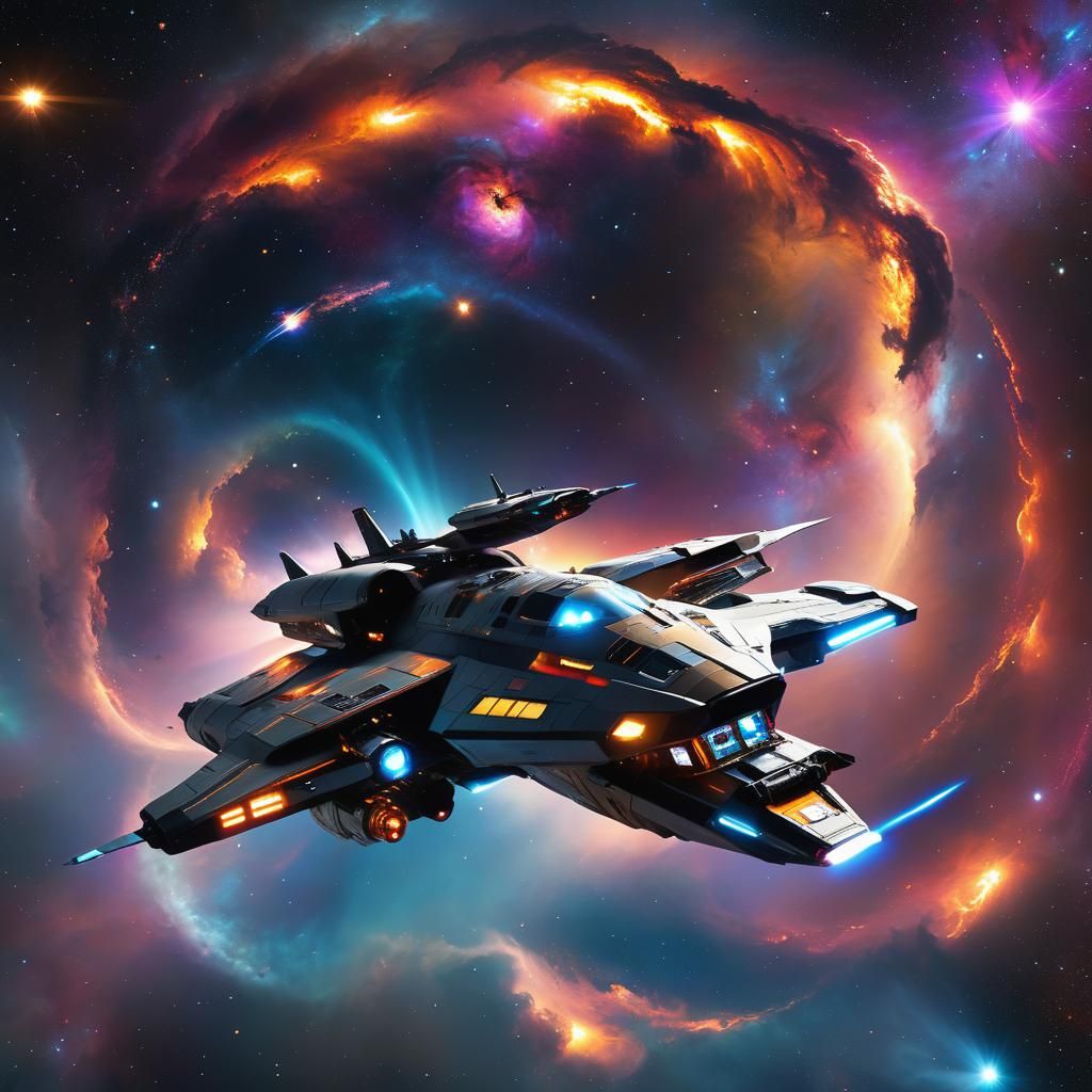 Space Craft with Settlers Inside
