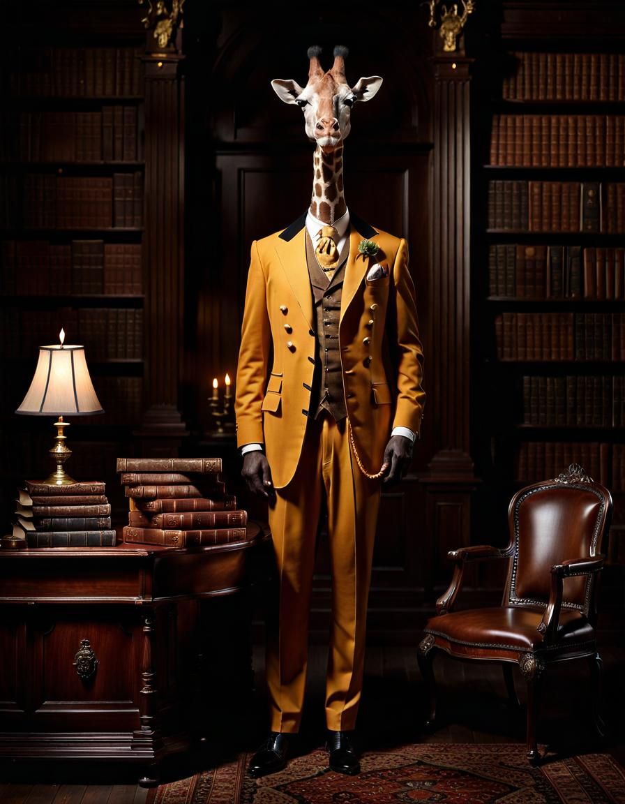 Sir. Giraffe  by @RandomlyGeneratedName