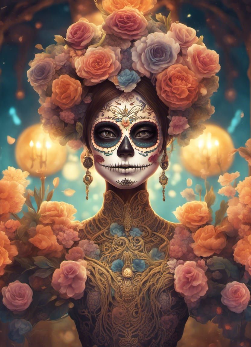 Woman Dia de los Muertos  by @Balade Imaginaire