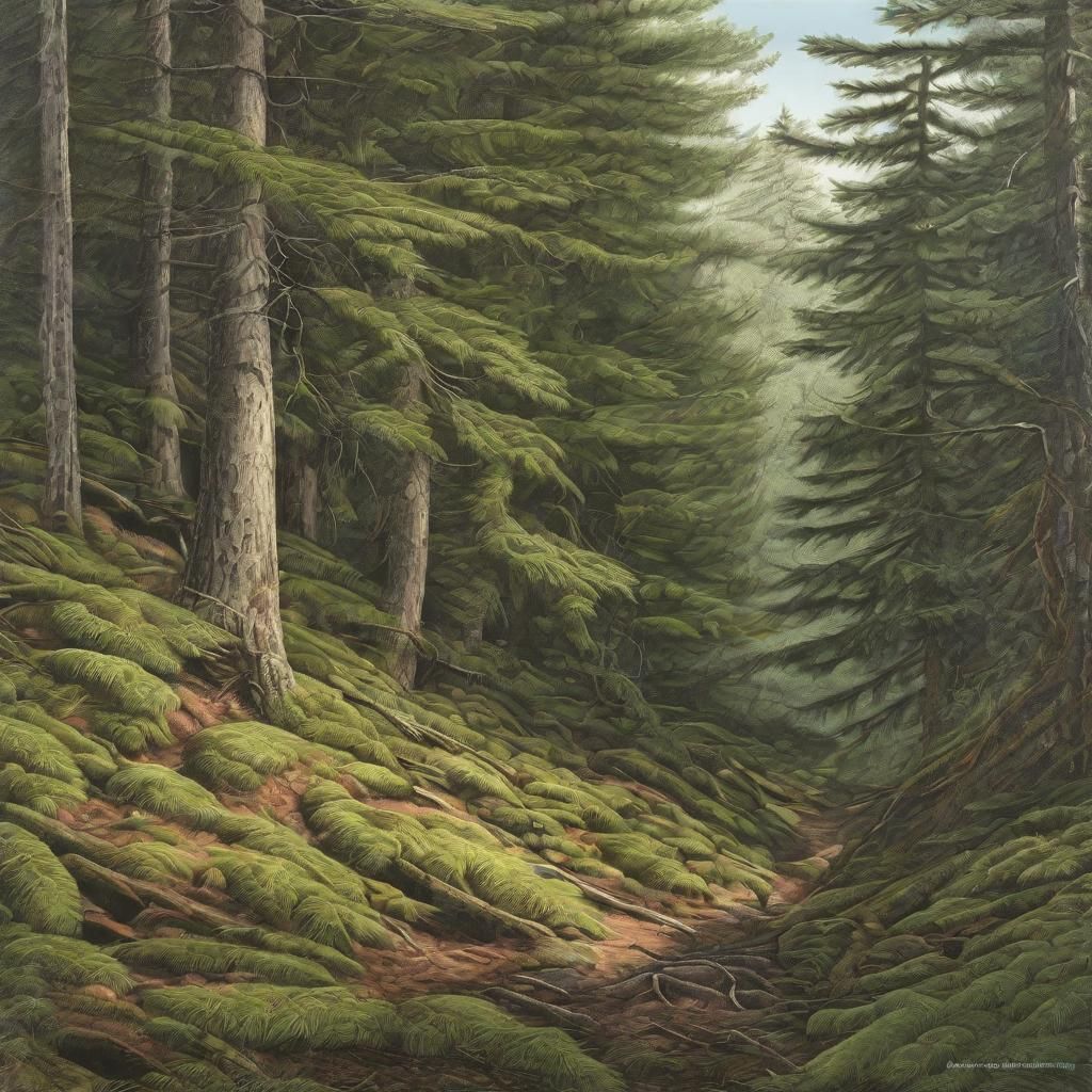 Southern Appalachian Red Spruce Forest Picea rubens - (Abies...