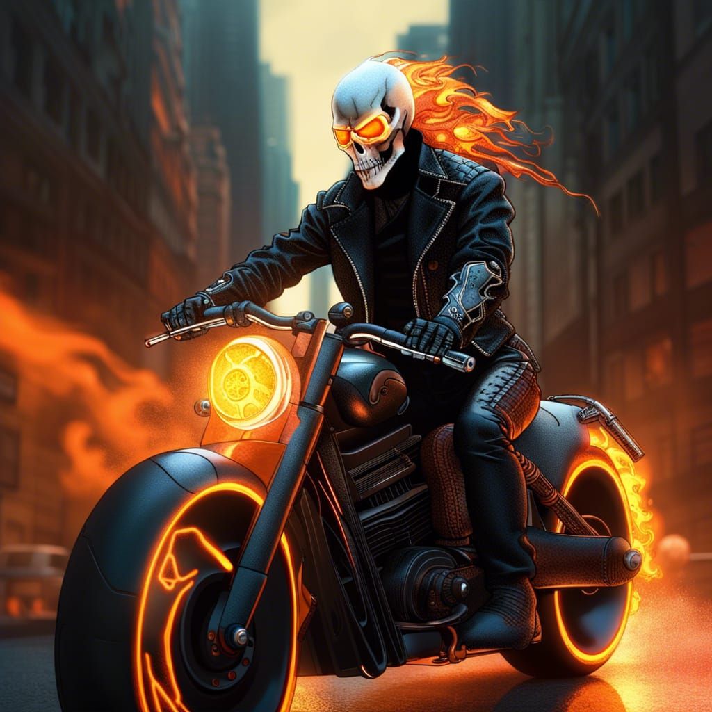 Ghost rider - AI Generated Artwork - NightCafe Creator