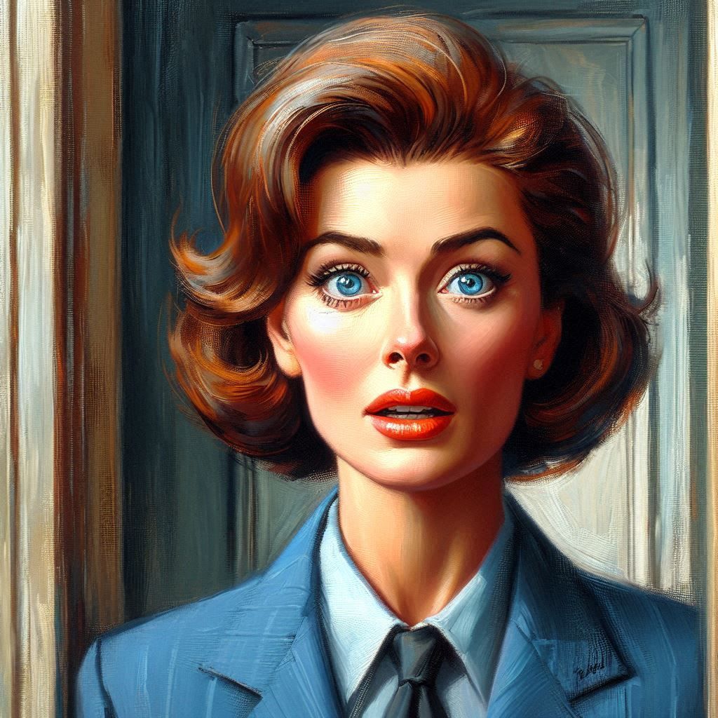 She Makes "Startled" Look Good