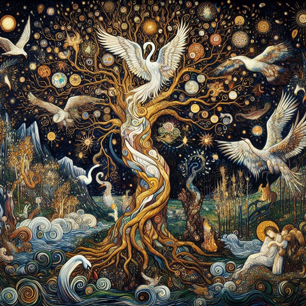 Zeus fell in love with Leda