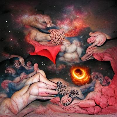 Creation of hell by cosmic power