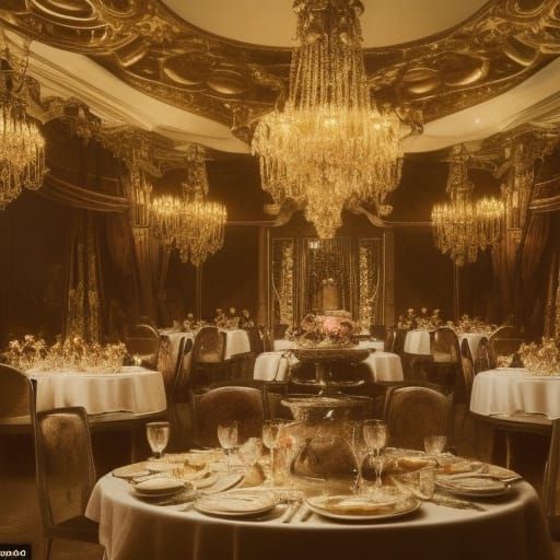 grand ball room before the feast undefined