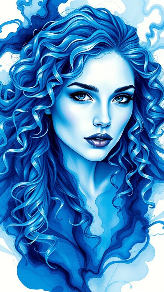 Breathtakingly Bold Blue Beauty  by @HiJinks