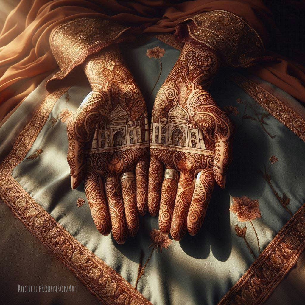 The Taj Mahal - Henna Art