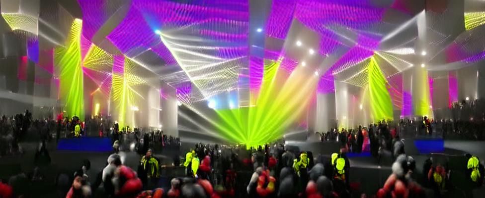 Light show rave ecstasy