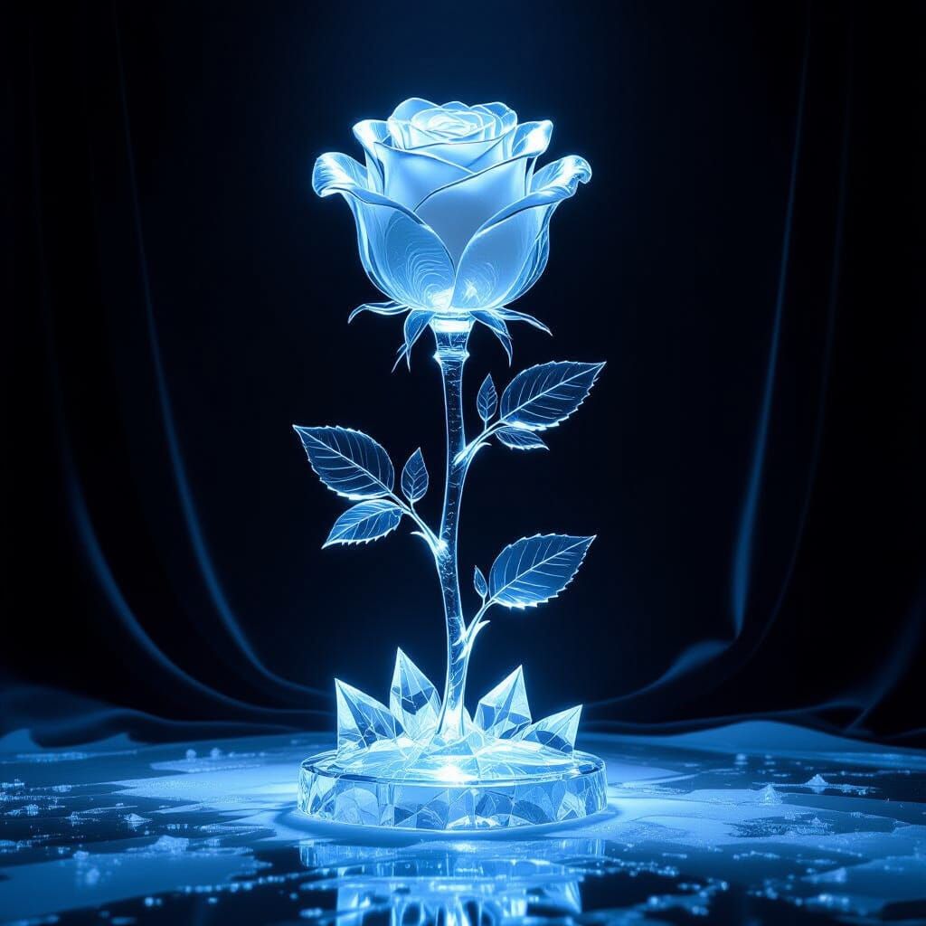 The Ice Rose  by @Apparition
