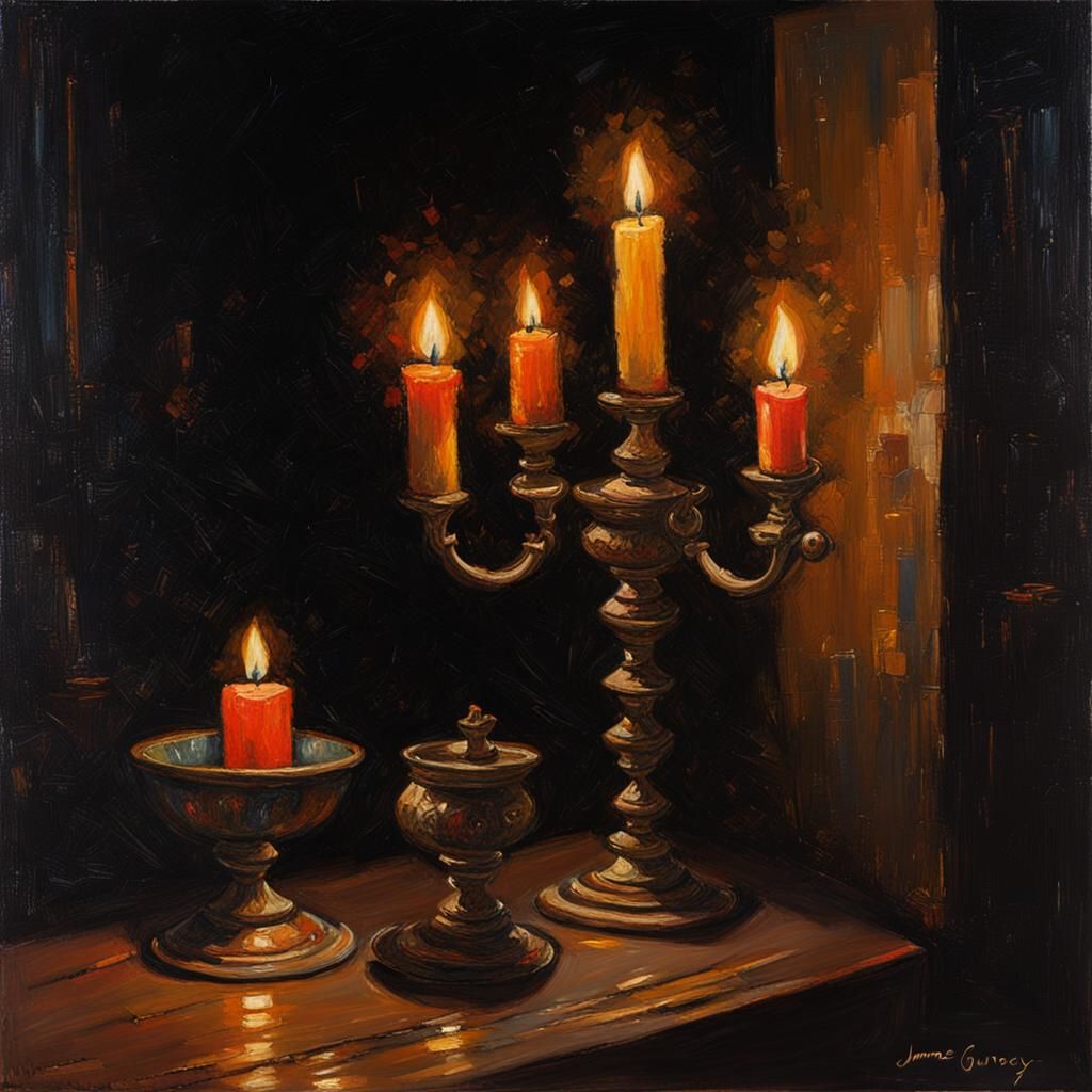 Night candles   by @Shirayukimary