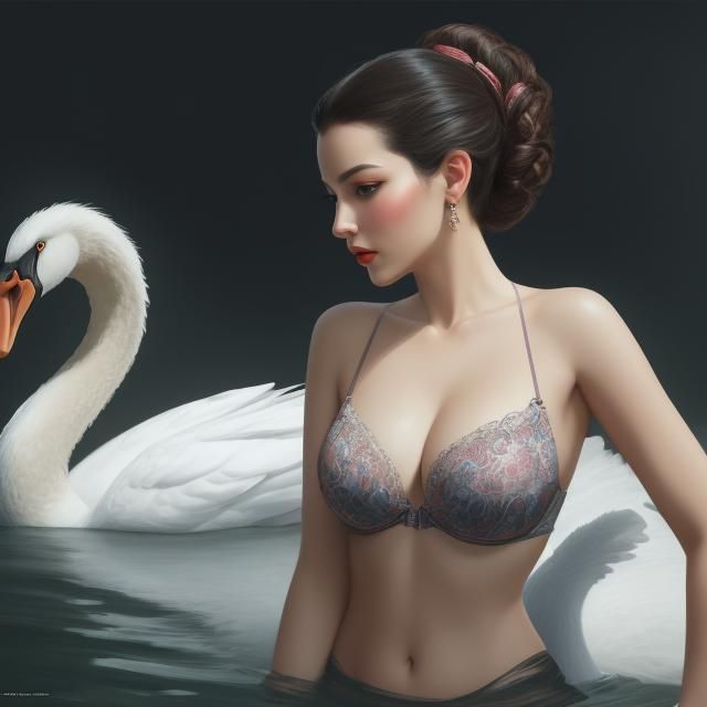 Leda und der Schwan (modern)