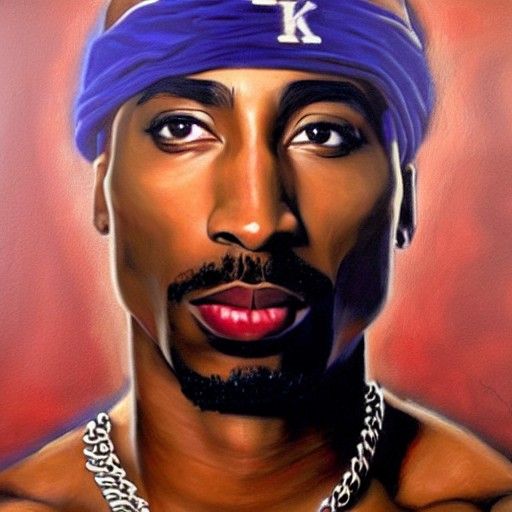 Tupac king - AI Generated Artwork - NightCafe Creator