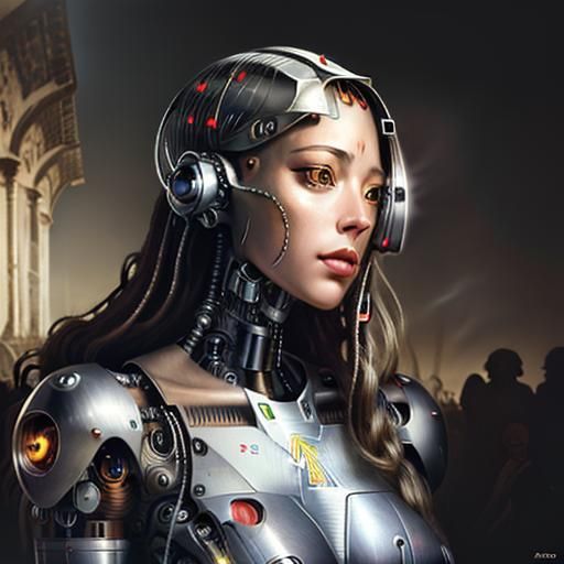 Portrait, 
(Astonishing:1.9) (Poignant:2.9) (r/Art:1.9), 
(Cyborg:1.5)
(Correggio:1.5), 
Baroque, 
(Sfumato:1.9), 
Frankenstein.