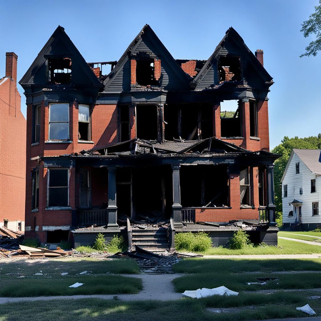 A Burned-out House