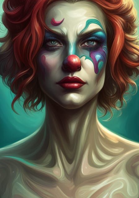 sad clown - AI Generated Artwork - NightCafe Creator