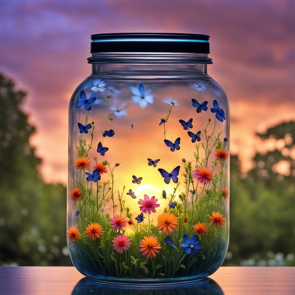 Butterflies and Flowers  by @Znarf