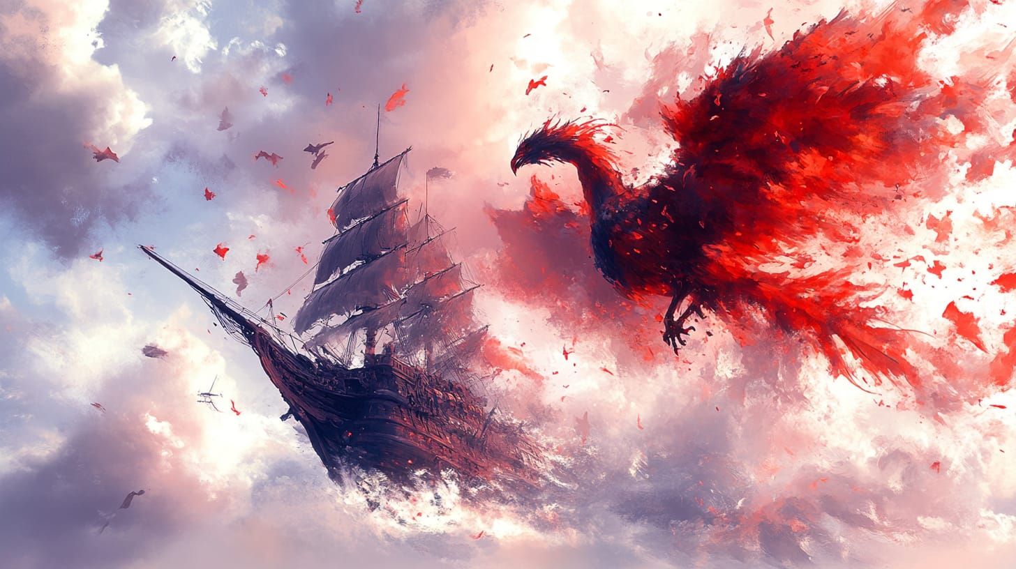 Ship and Dragon