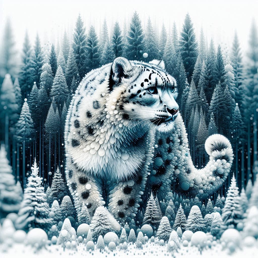 נמר שלג מהמם