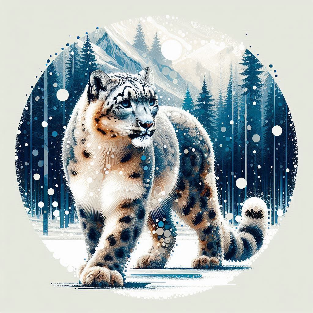 נמר שלג מהמם