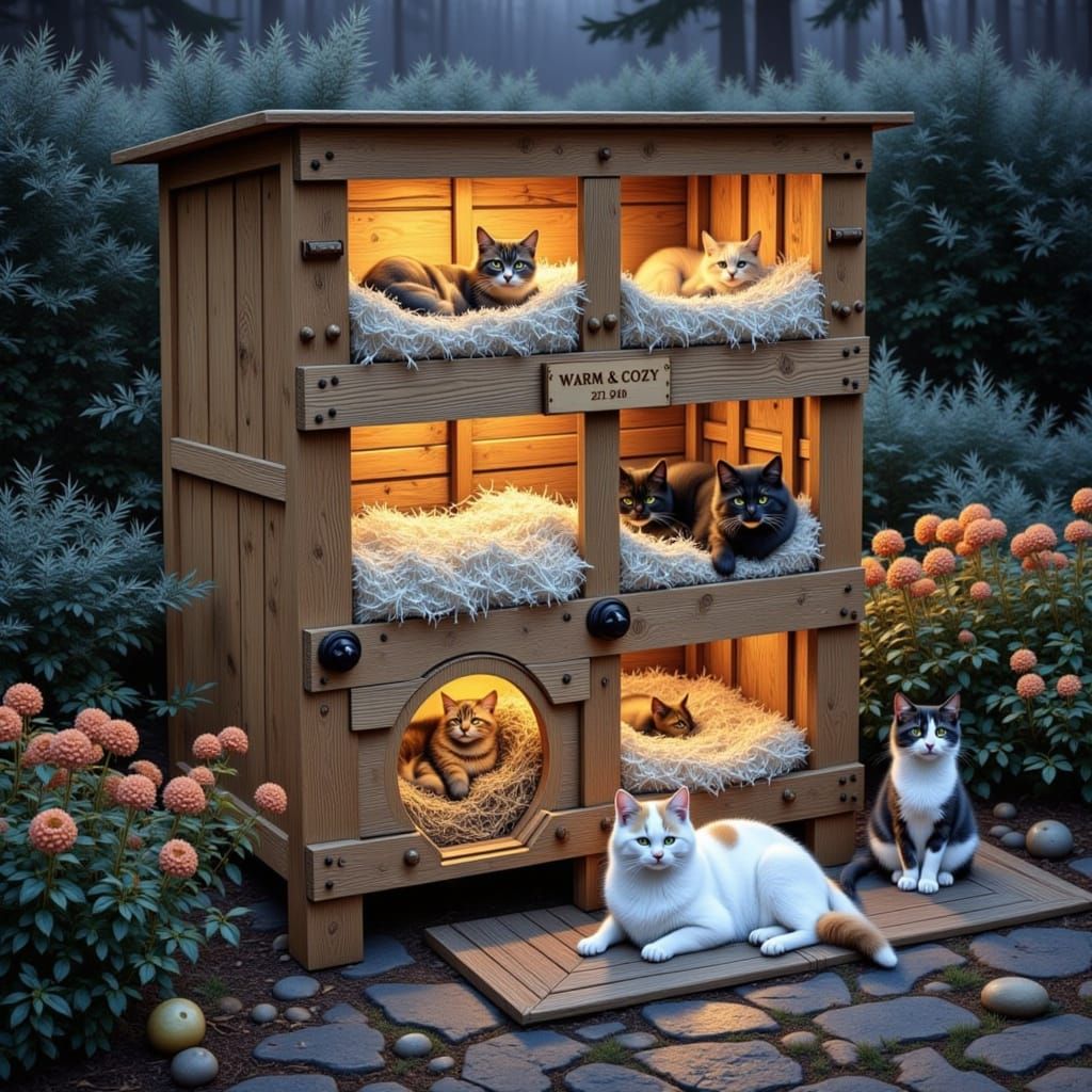 DiY stray cats shelter (winter is coming!!!)  by @Babushkats