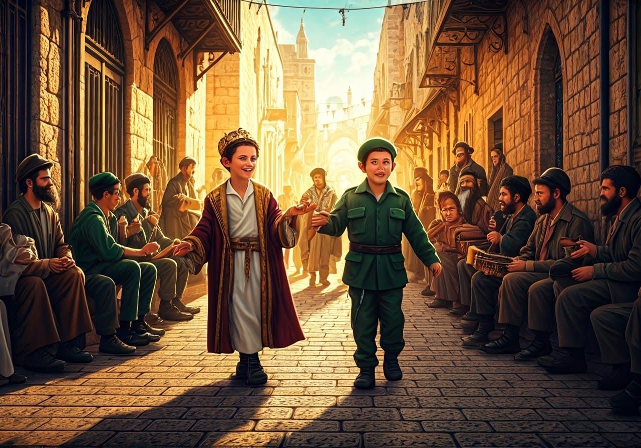 Joyful Purim Celebrations in Ancient Jerusalem