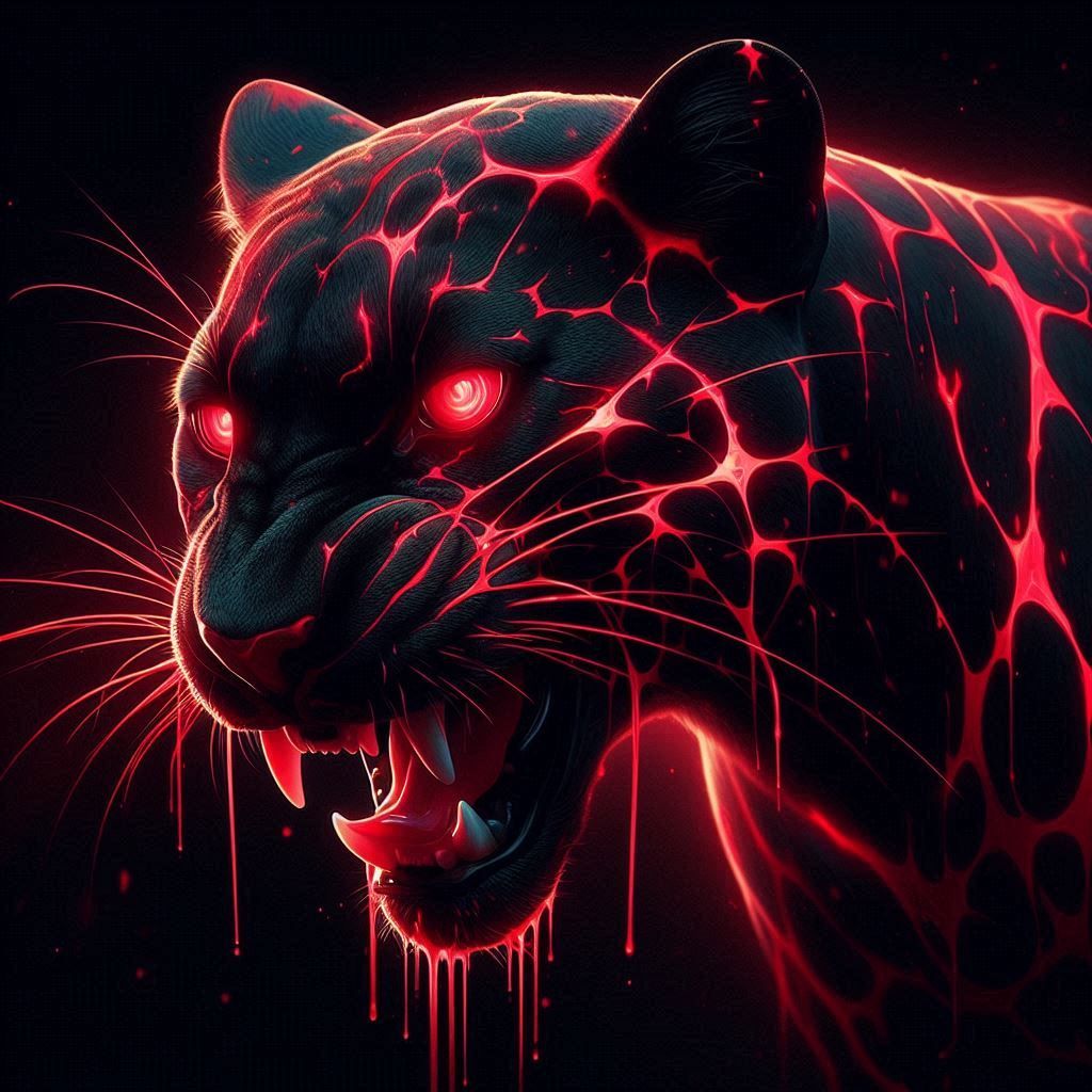 Black Lava Panther 3x