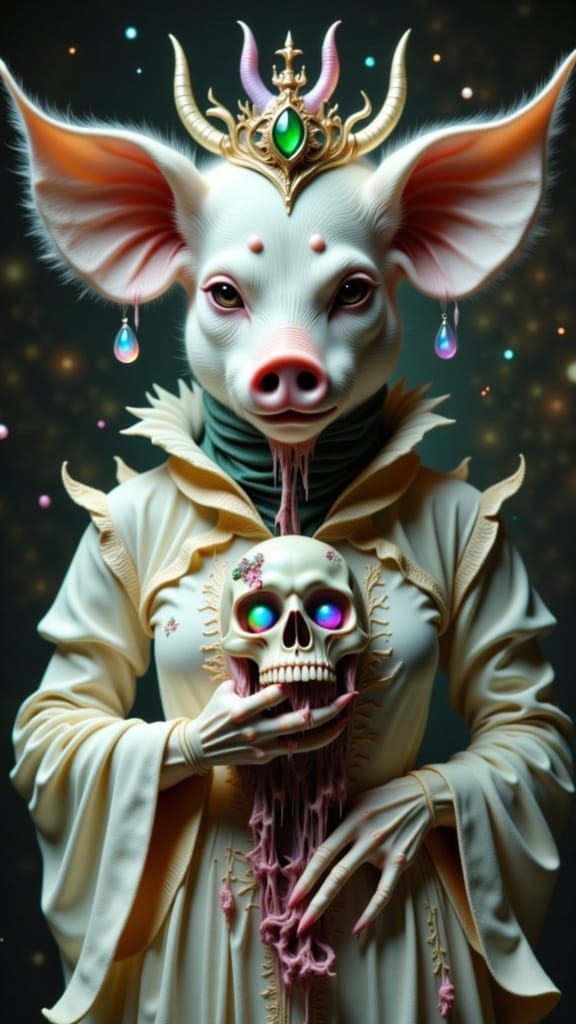 Maternal Pig Creature Embodies Cthulhu-like Presence in Vict...