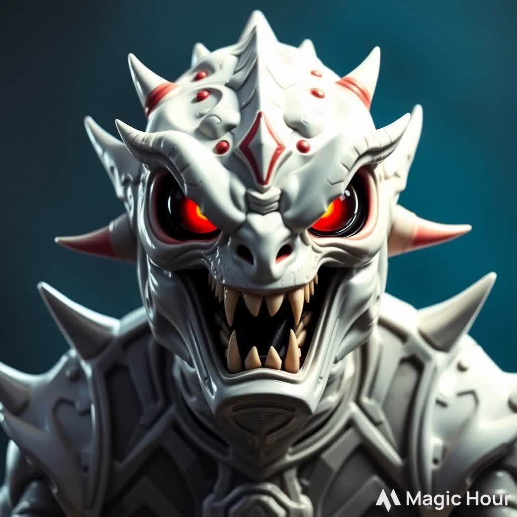 Power rangers Dino thunder mesogog as the evil white Dino ranger