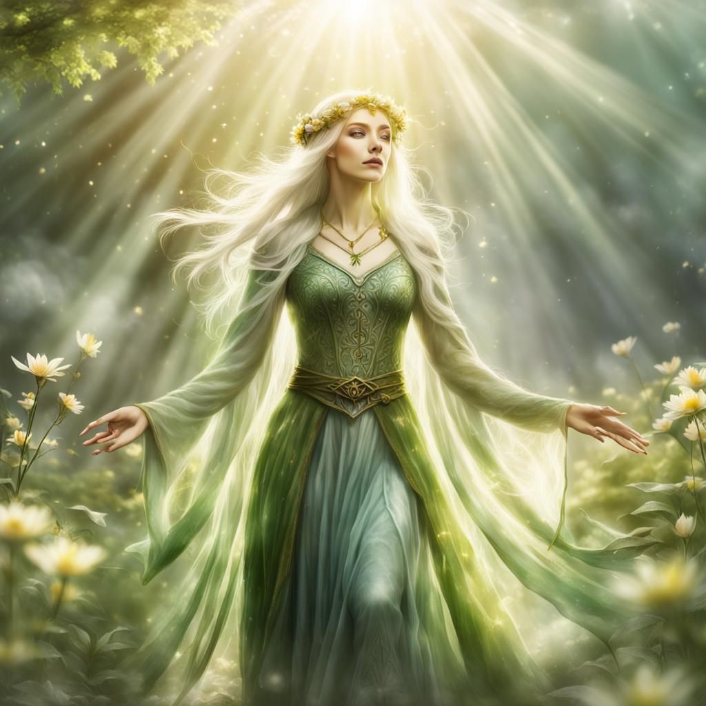 Elven queen of nature - AI Generated Artwork - NightCafe Creator