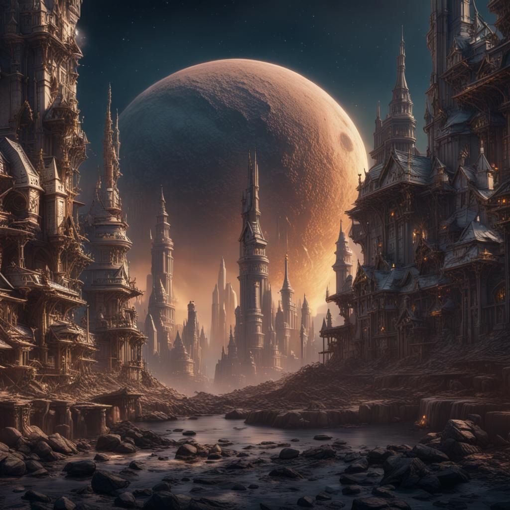 City on the moon