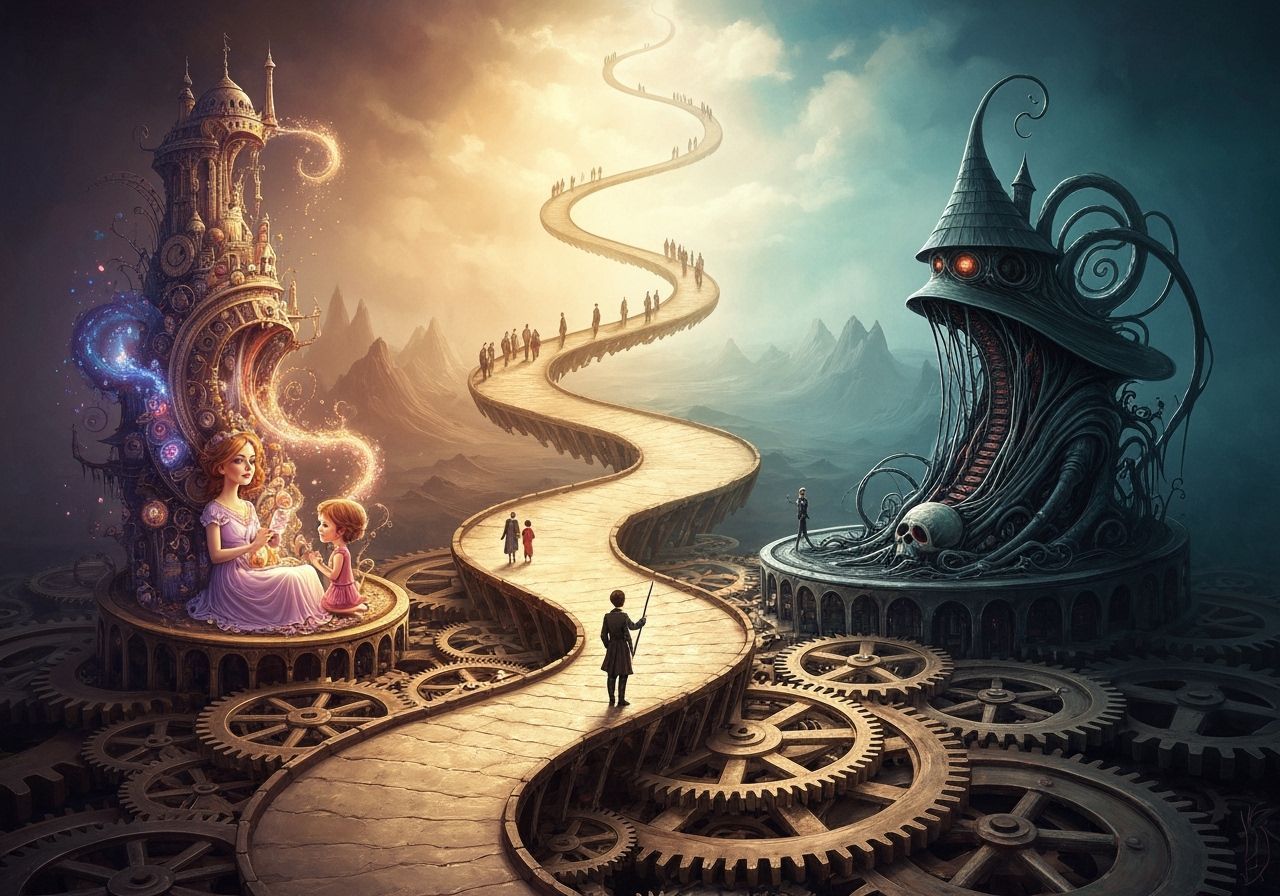 from birth to death along a single, winding path  by @Torek