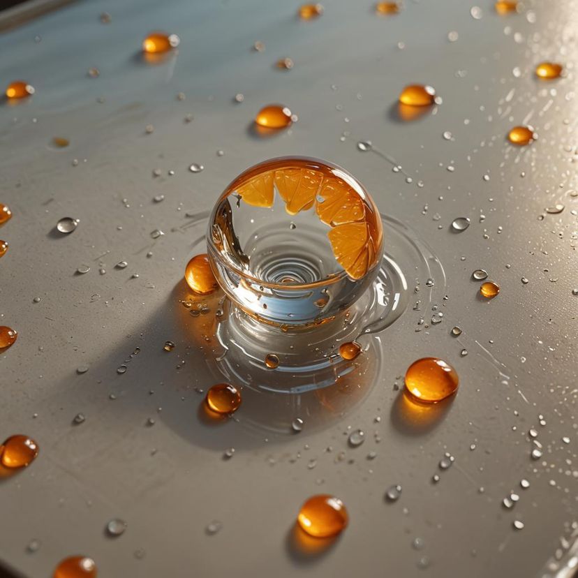 realist still life, oil painting, macro, super closeup shot, light