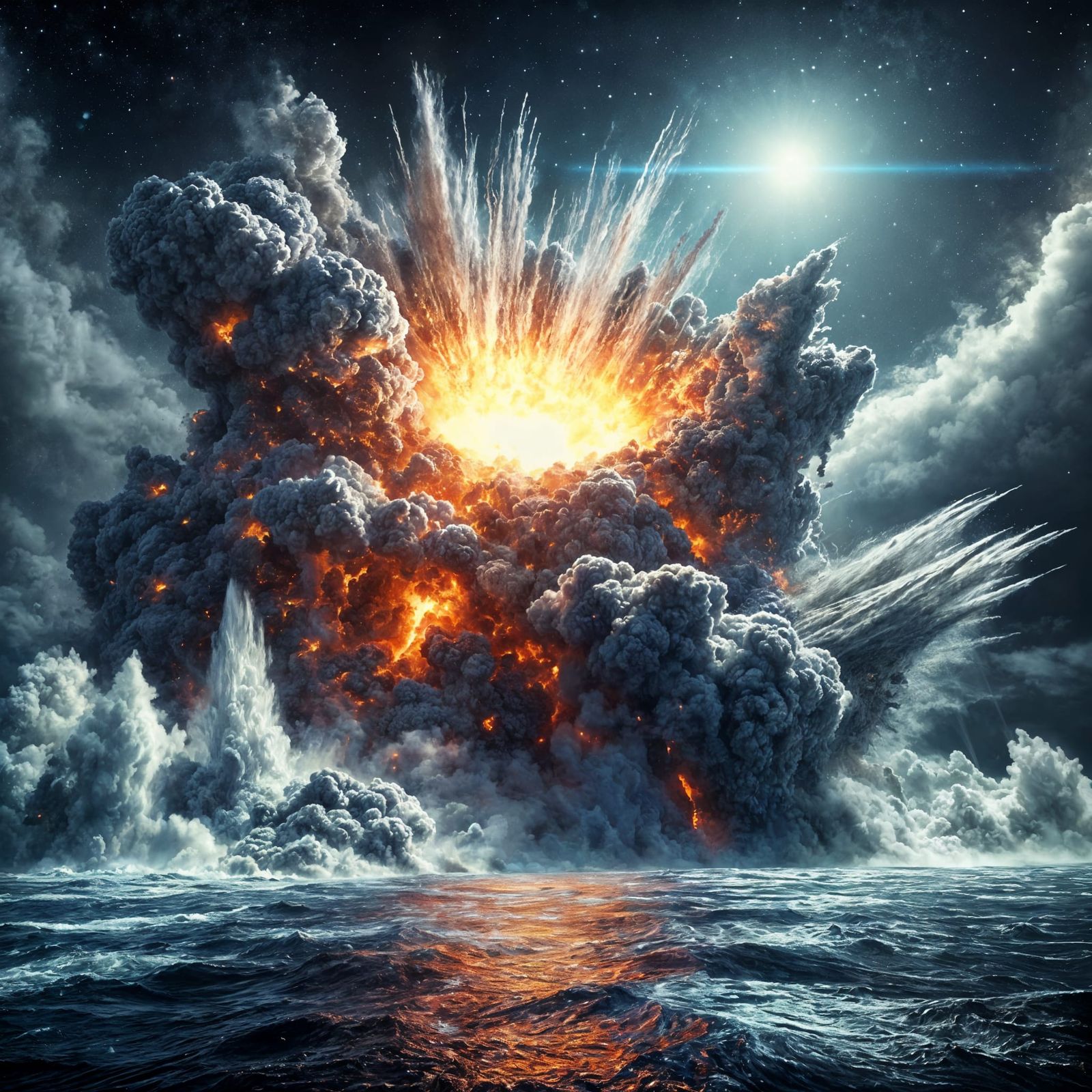 ASTEROID OCEAN EXPLOSION