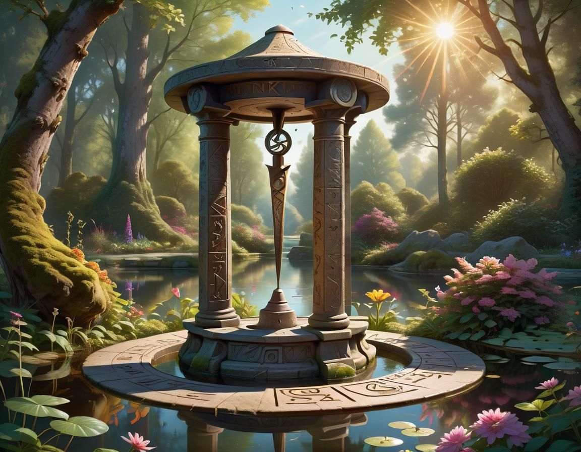 Ancient sundial as precursor to the clock  by @Floater