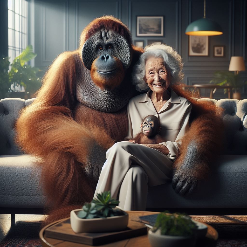 My husband doesn't allow any of our pets on the sofa...so I let him go out first...Please don't  tell him...