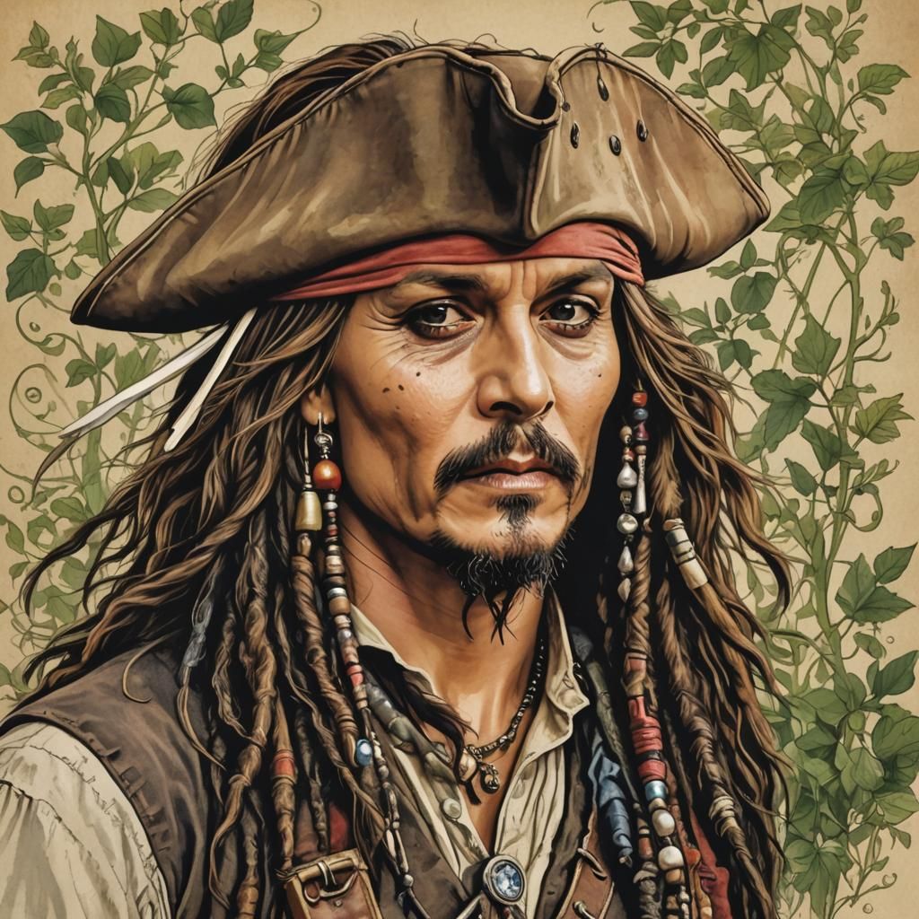 Captain Jack Sparrow - AI Generated Artwork - NightCafe Creator