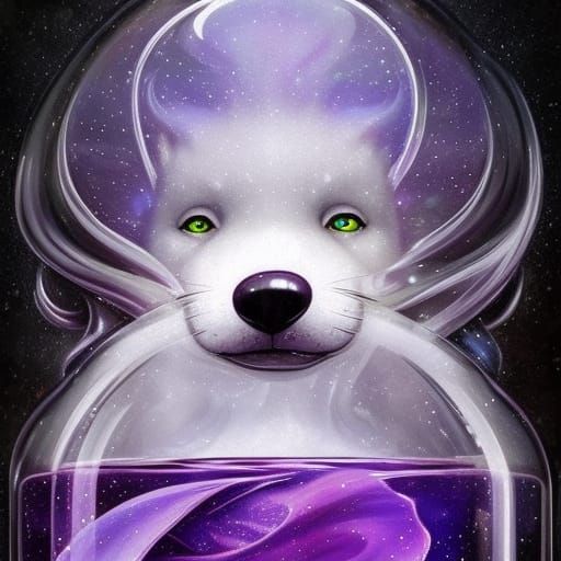 Cosmic dog AI Generated Artwork NightCafe Creator