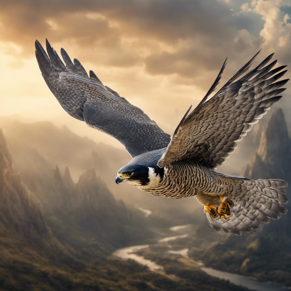 Peregrine falcon  by @Cammon