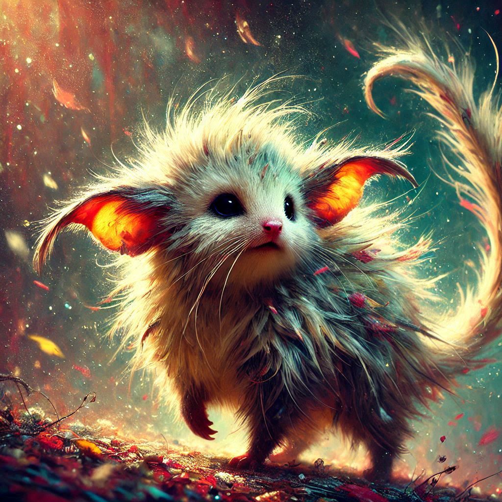 adorable fairy-tale fantasy creature portrait..
