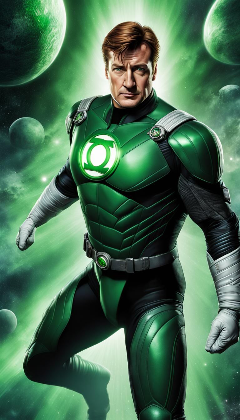 Nathan Fillion Green Lantern AI Generated Artwork NightCafe Creator
