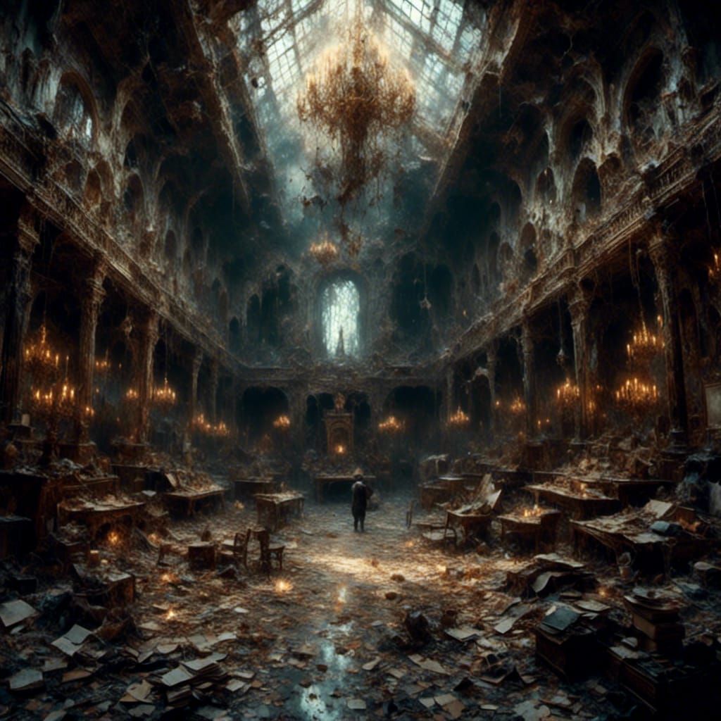 <lora:PurpleFantasy:1.0> <lora:Macabre:1.0> the thing is in ...