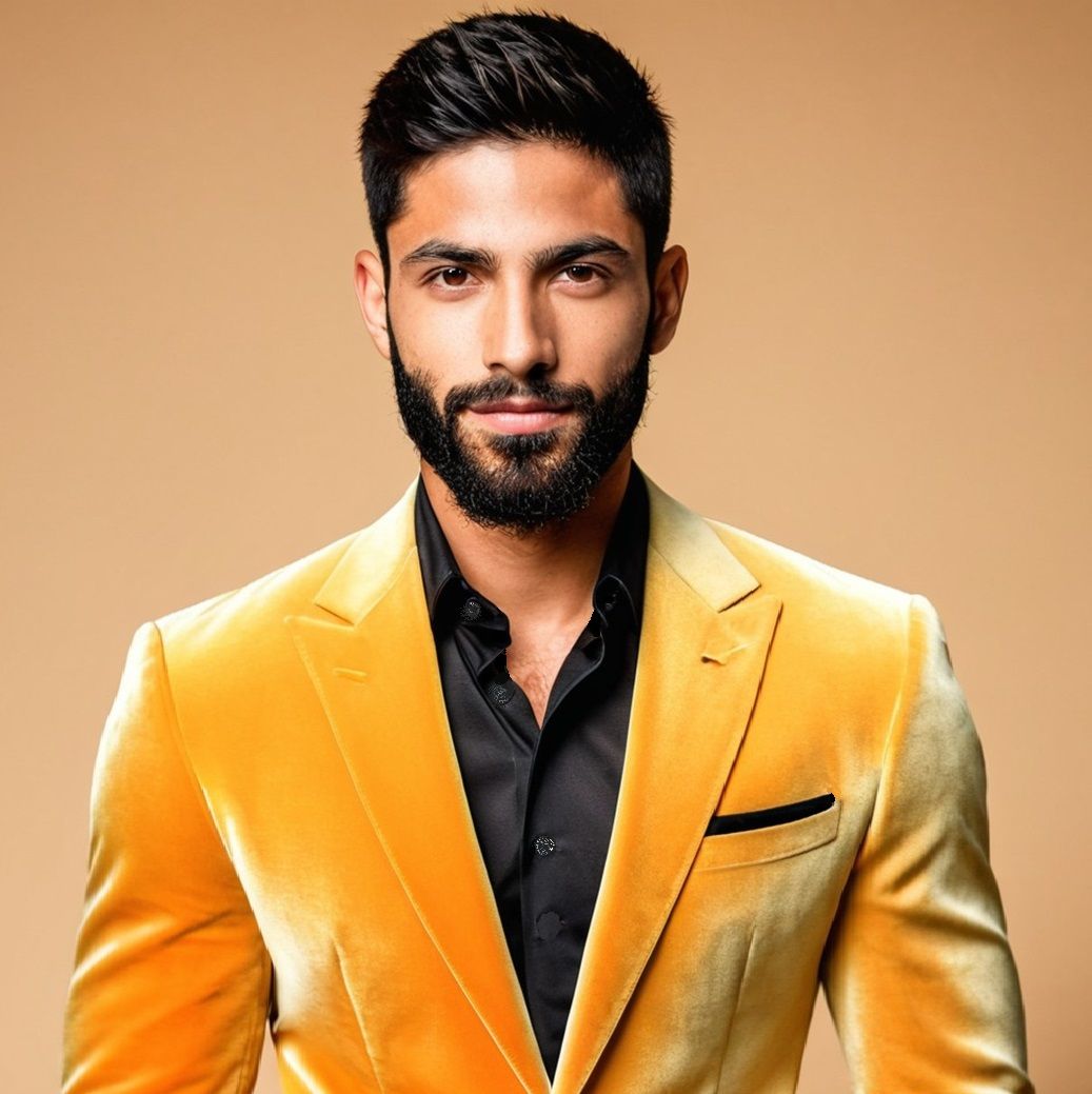 Yellow Velvet Suit