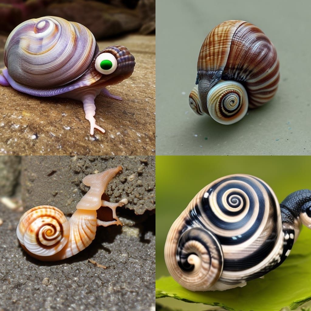 advanced scary snail AI Generated Artwork NightCafe Creator