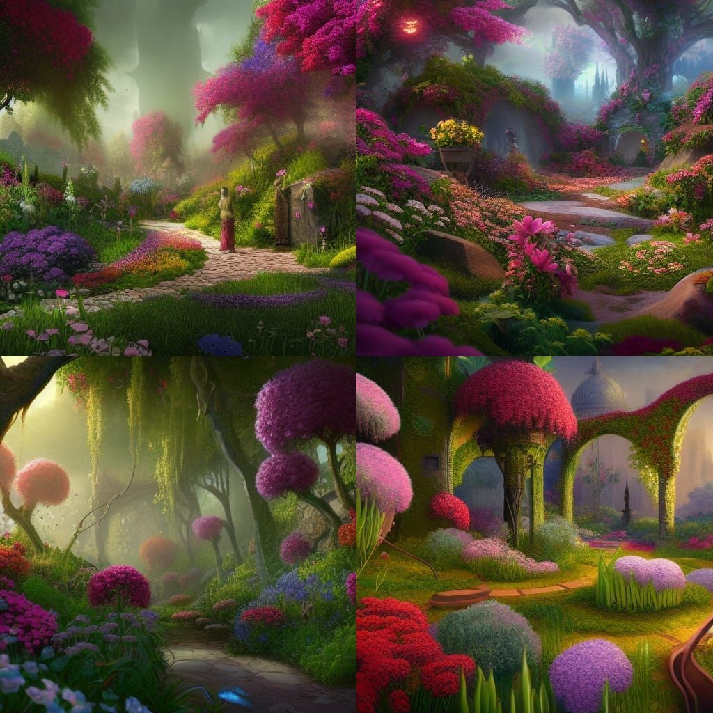 Secret flower garden