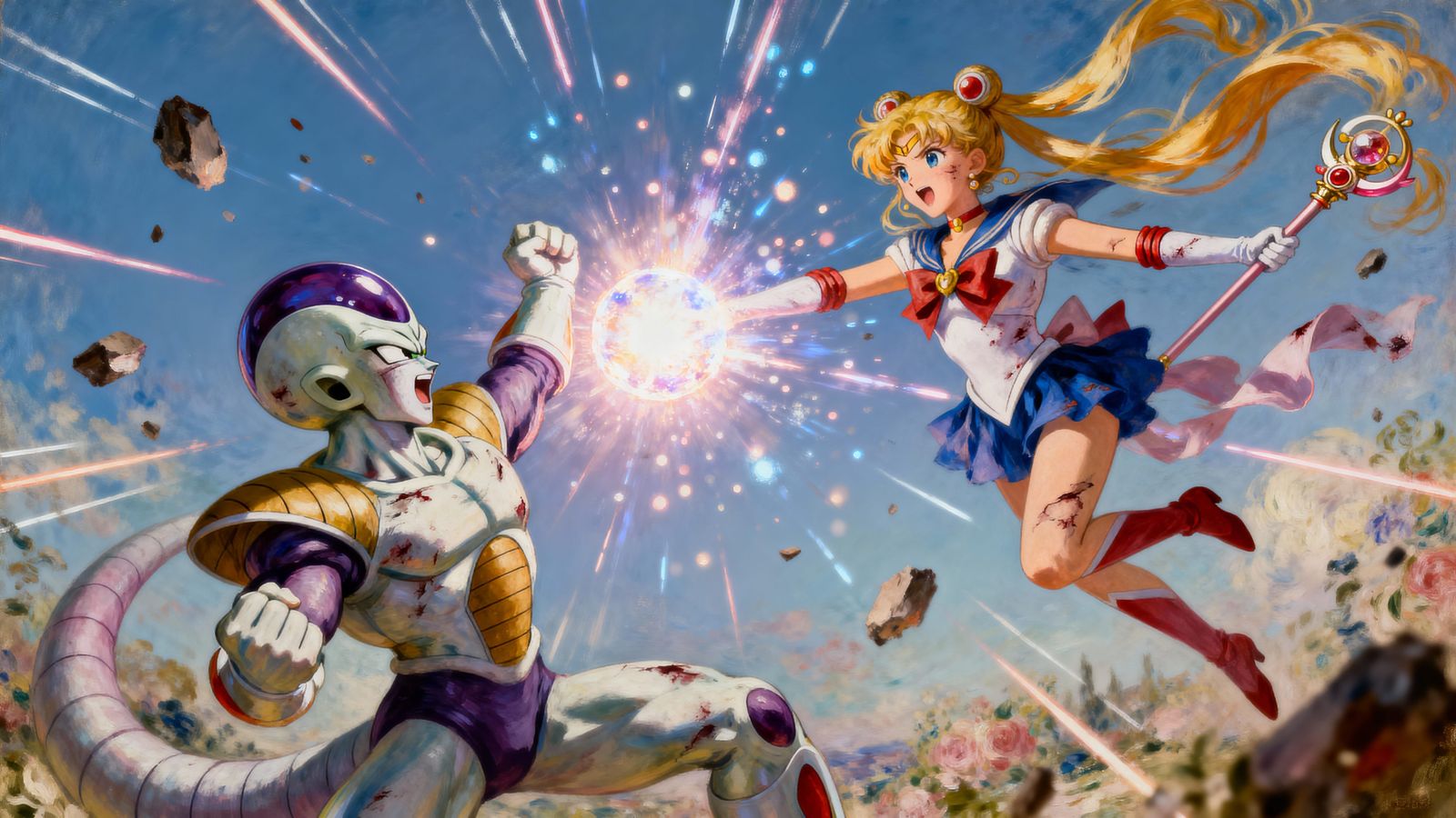 Sailor Moon vs Frieza  by @Kindly Offer