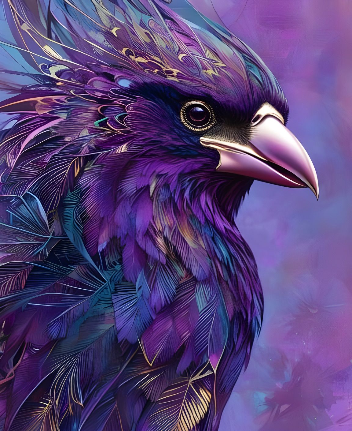 Periwinkle feathers  by @Kle00