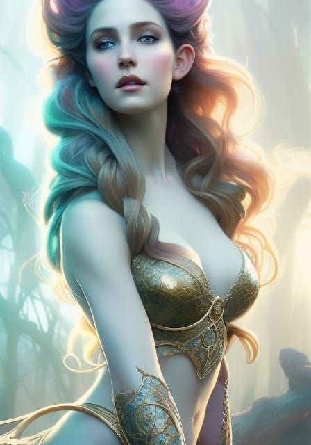 Fantas, fae, elven, woman, ethereal beautiful, fairy, faery,...