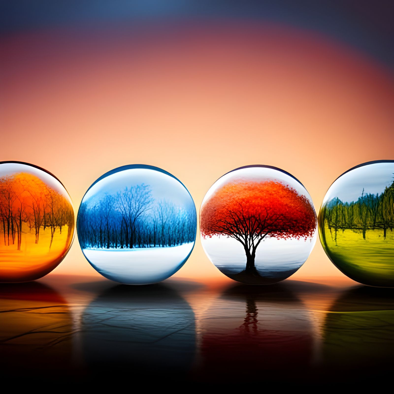 Autumn, winter, spring, summer - a vision of all seasons   by @gullyDJ